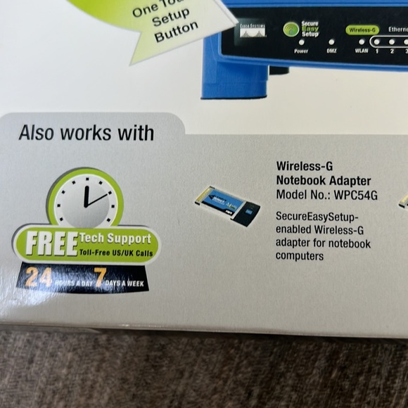Linksys 2.4GJz Wireless G Broadband Router.  NIB - Picture 5 of 10